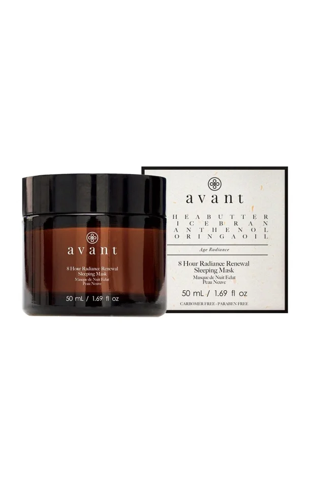 Masque de nuit éclat peau neuve – Beurre de karité & son de riz – Age Radiance – Peaux ternes – 50 ml