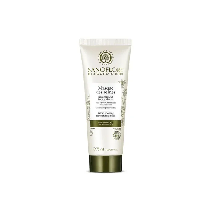 MASQUE DES REINES RÉGÉNÉRANT BOOSTER D‘ÉCLAT BIO 75ML SANOFLORE