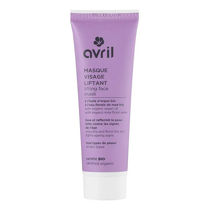 Masque liftant a l‘huile d‘argan et eau florale de rose bio 50ml Avril