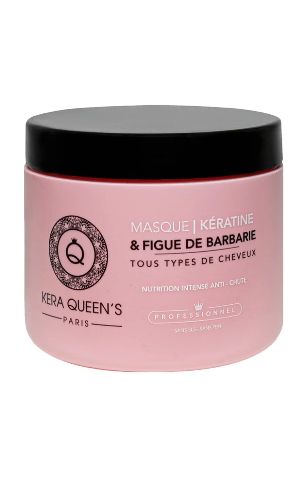 Masque nourrissant & anti-chute – Kératine & figue de barbarie – Tous types de cheveux – 500 ml