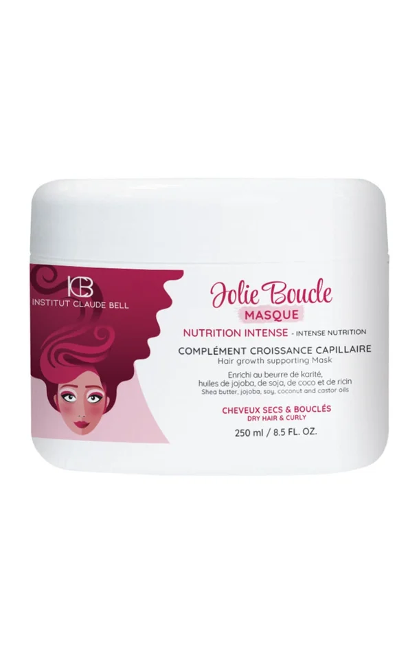 Masque nutrition intense – Jolie Boucle – Cheveux secs & bouclés – 250 ml