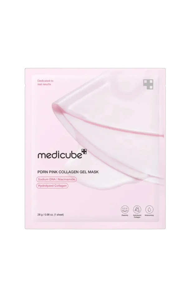 Masque tissu hydratation intense – Collagène rose – Visage – 1 unité