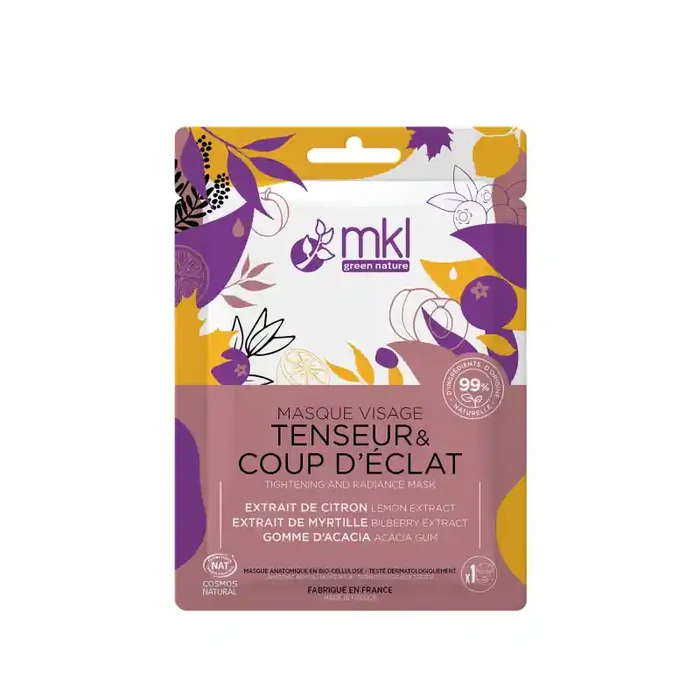 MASQUE VISAGE TENSEUR COUP D‘ÉCLAT X1 MKL GREEN NATURE