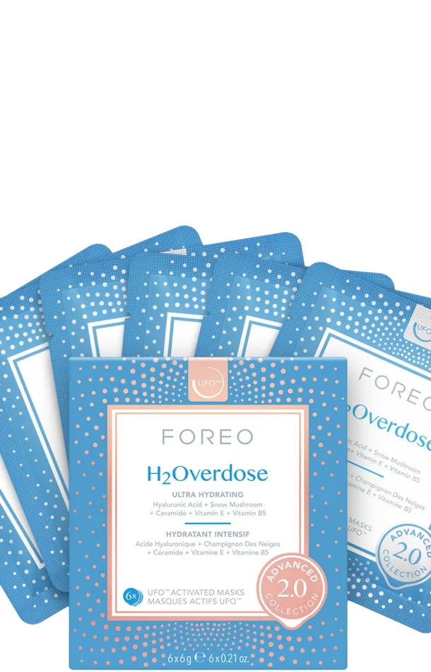 Masques nourrissants UFO™ – H2 Overdose – Peaux déshydratées – 6 unités