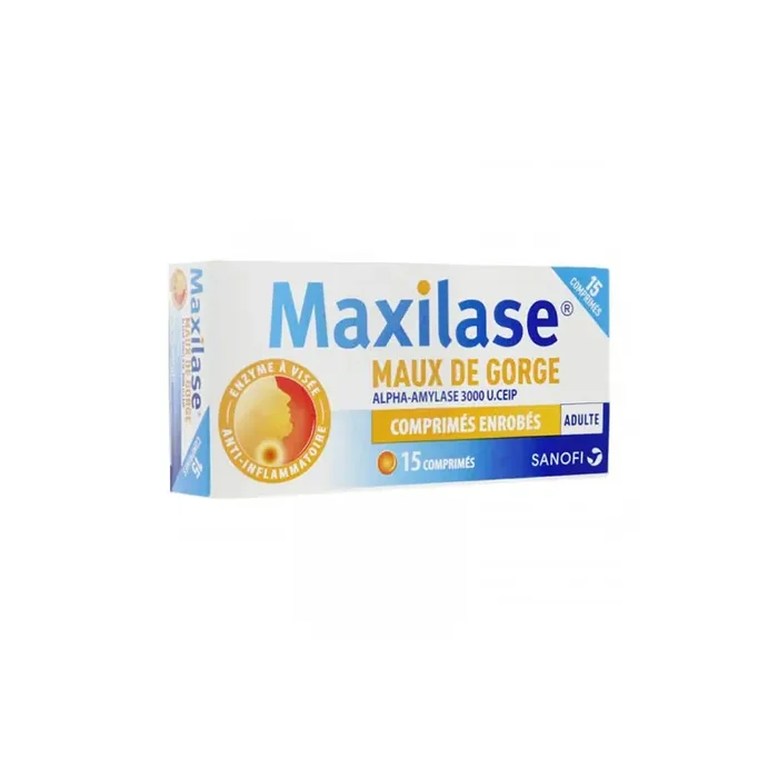MAXILASE MAUX DE GORGE 15 COMPRIMES SANOFI