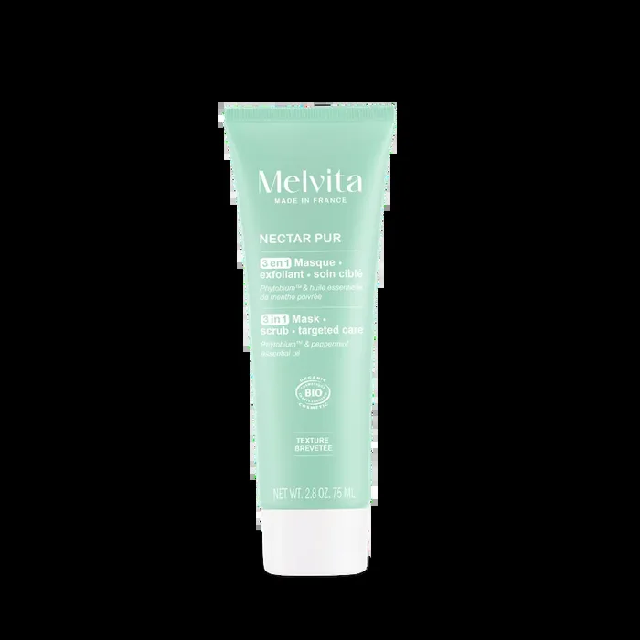 Melvita Nectar pur 3 en 1 Masque- exfoliant- soin ciblé 75mL