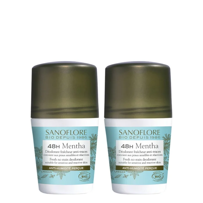 Mentha – Lot Déodorant Roll-On 48h 2 x 50 ml