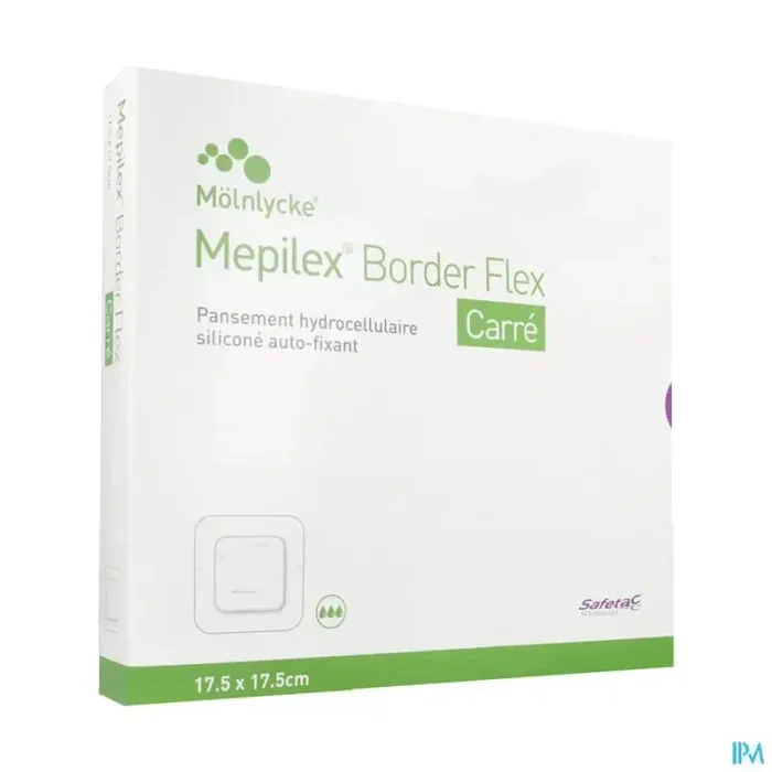 Mepilex border flex carre pansement 17cm5 x 17cm5 16