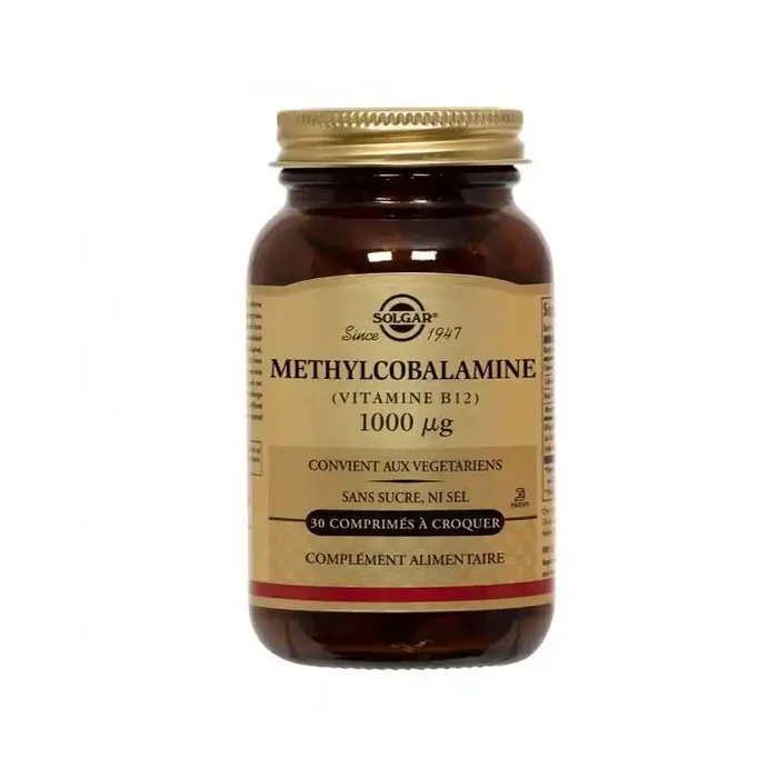 METHYLCOBALAMINE VITAMINE B12 1000 µg 30 COMPRIMES SOLGAR