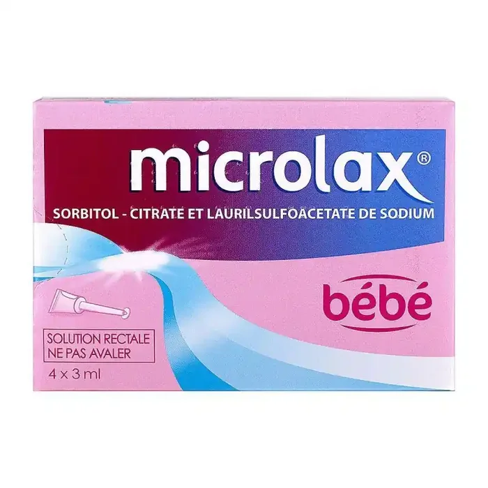 Microlax Bébé Gel Rectal Unidose boîte de 4