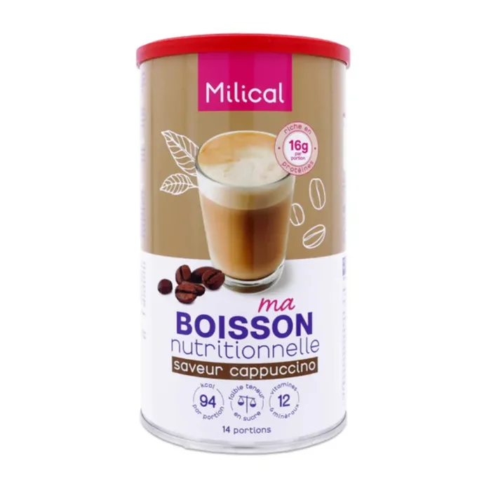 Milical Hyperprotéiné boisson saveur Cappuccino 14 portions