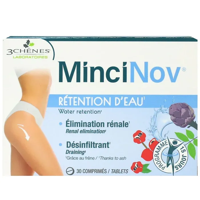 MinciNov rétention d‘eau élimination rénale désinfiltrant 30 comprimés