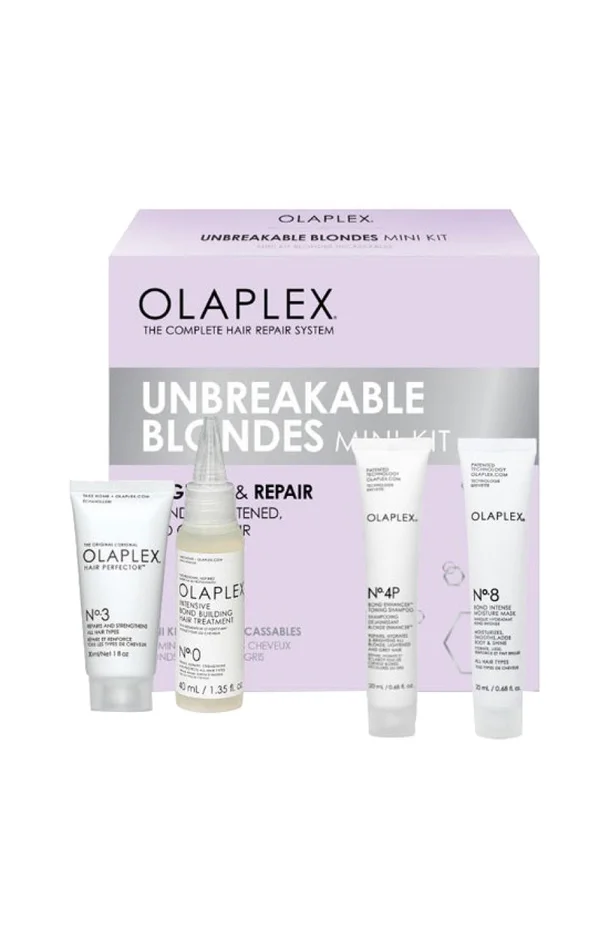 Mini kit réparateur – Unbreakable Blondes – Cheveux blonds, éclaircis & gris – 4 produits