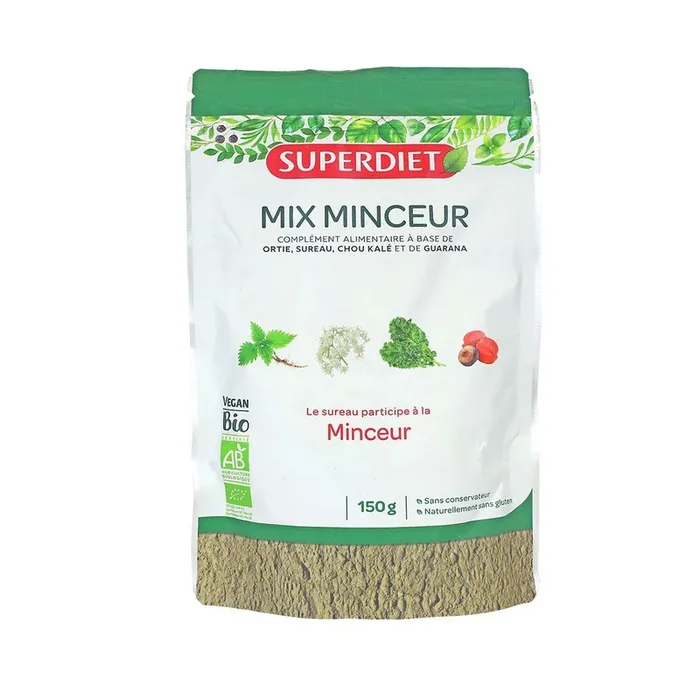 Mix Minceur bio ortie sureau chou salé guarana 150g