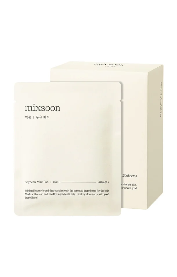 Mixsoon – Masque en tissu nourrissant – Lait de soja – Visage – 10 unités