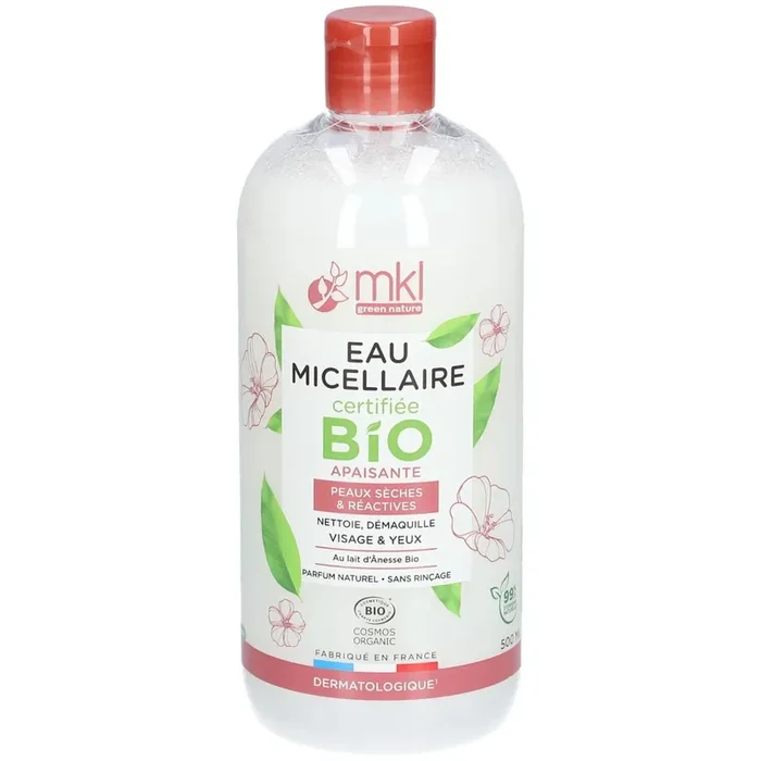 mkl EAU MICELLAIRE APAISANTE CERTIFIÉE BIO – 500 ML