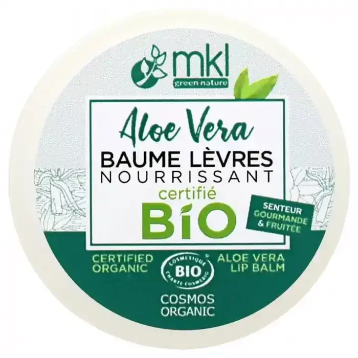 Mkl Green Nature Baume Lèvres Aloe Vera « bio » 100 % 10 ml