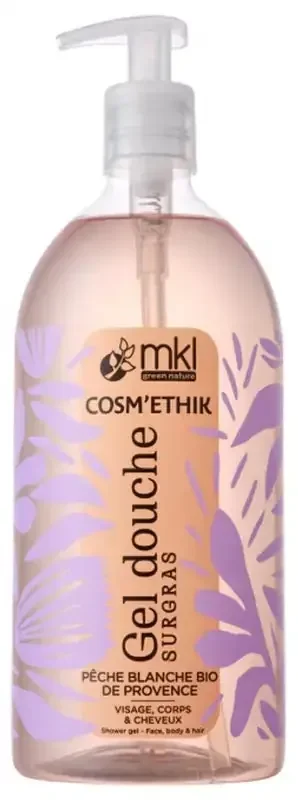 MKL Green Nature Cosm‘Ethik Gel Douche Pêche Blanche Bio 1 L
