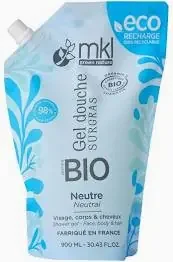 MKL Green Nature Gel Douche Surgras Neutre Bio Eco-Recharge 900 ml
