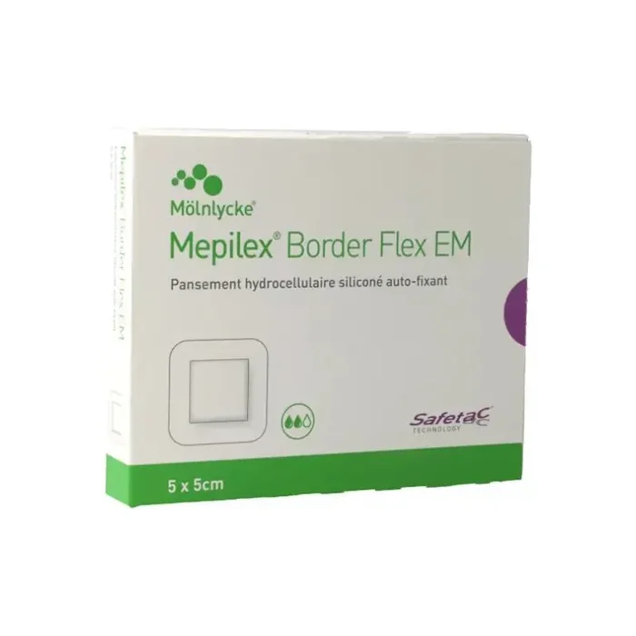Molnlycke Mepilex Border Flex EM 5 x 5cm 10 pansements