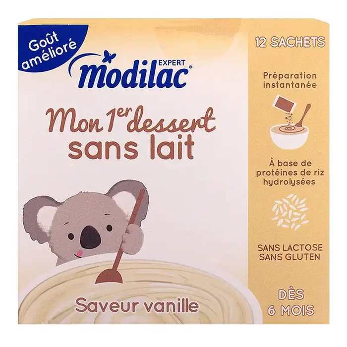 Mon 1er dessert sans lait saveur vanille
