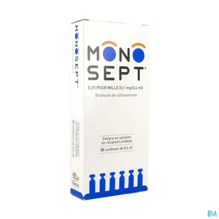 Monosept 0.025% 0mg1/0ml4 collyre unidose 30