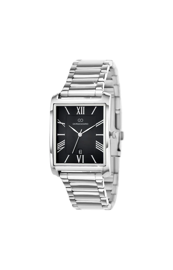 Montre – Acier inoxydable argenté – Homme – 34 mm