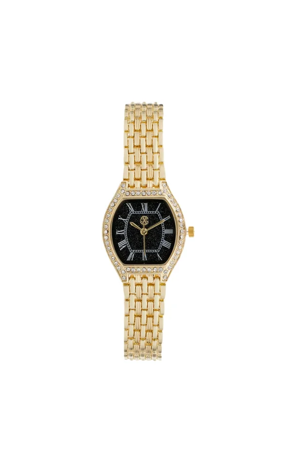 Montre à quartz – Alliage – Doré & noir