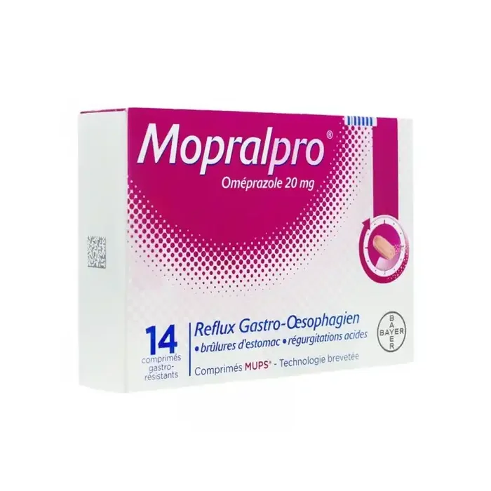 Mopralpro Omeprazole 20mg 14 comprimes gastro-resistants