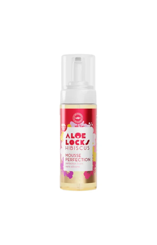 Mousse coiffante – Aloe Locks Hibiscus – Ricin, kératine & hibiscus – Cheveux texturés – 165 ml