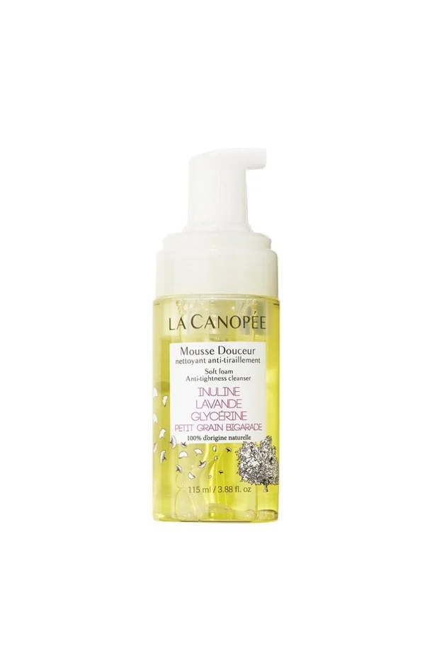 Mousse douceur nettoyante – Inuline, lavande, glycérine & petit grain – Visage – 115 ml
