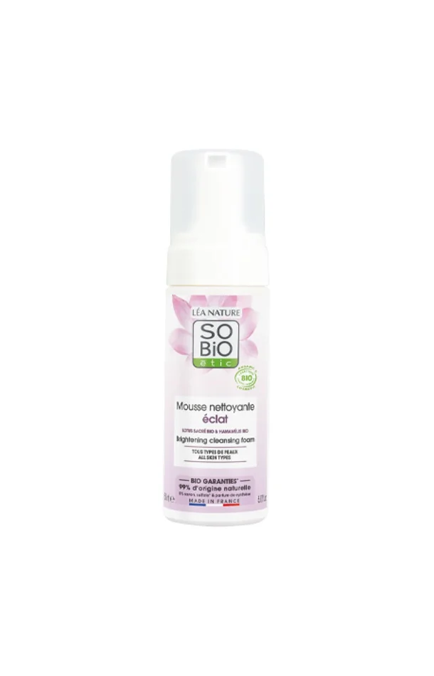 Mousse nettoyante clarifiante bio – Fleur de lotus