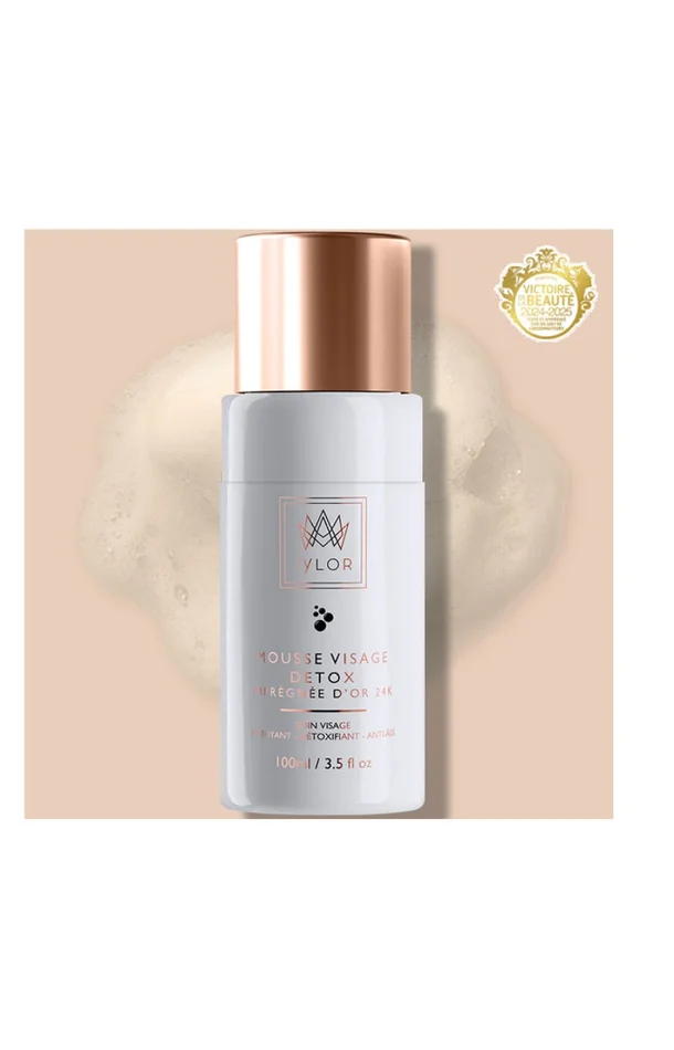 Mousse nettoyante détox – Or 24 carats – Visage – 100 ml
