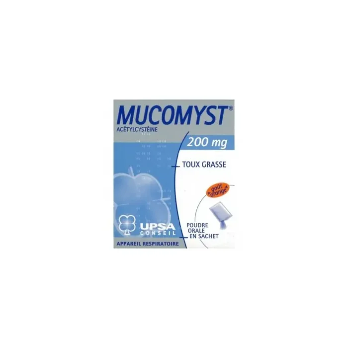 Mucomyst Poudre Orale 200mg 18 sachets de 3,5g