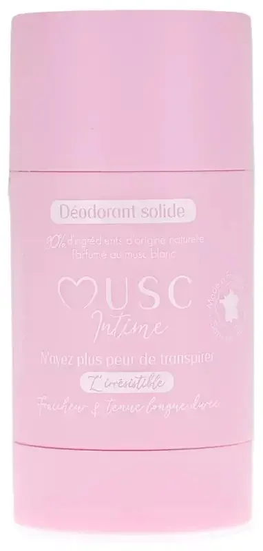 Musc Intime Déodorant Solide Parfum Musc Blanc 50 g
