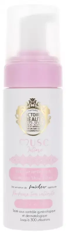 Musc Intime Mousse Nettoyante Intime Parfum Musc Blanc 150 ml