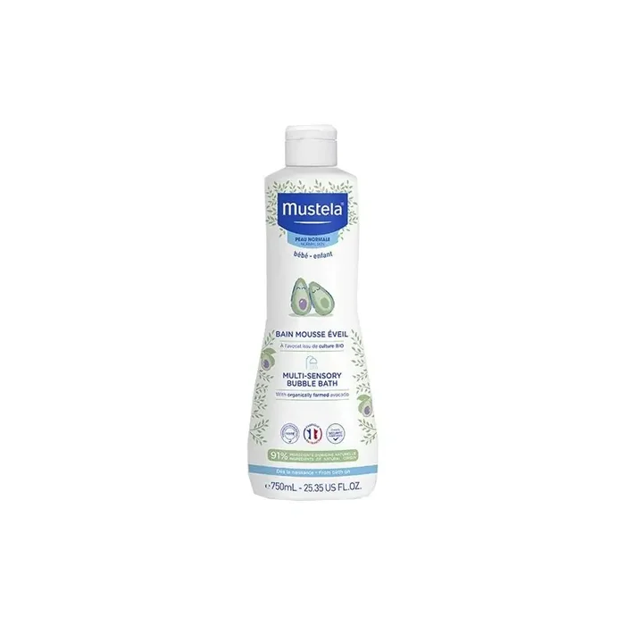 Mustela bain mousse eveil a l‘avocat bio 750ml