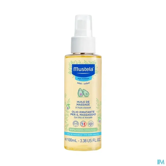 Mustela bébé enfant huile de massage à l‘huile d avocat spray 100ml