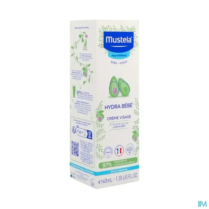 Mustela bébé enfant hydra bebe enfant crème visage à l‘avocat bio 40ml