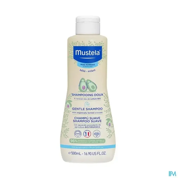 Mustela bébé enfant shampooing doux à l avocat bio 500ml
