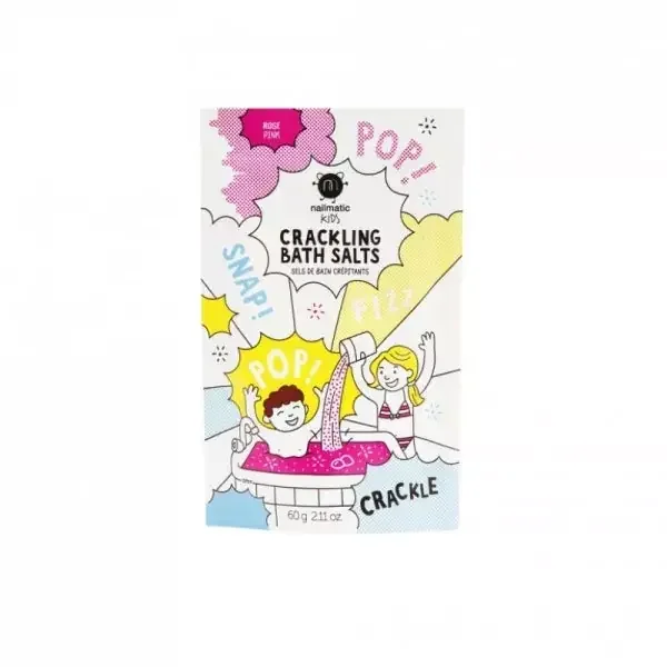 Nailmatic Kids Sels de Bain Crépitants Rose – 60g