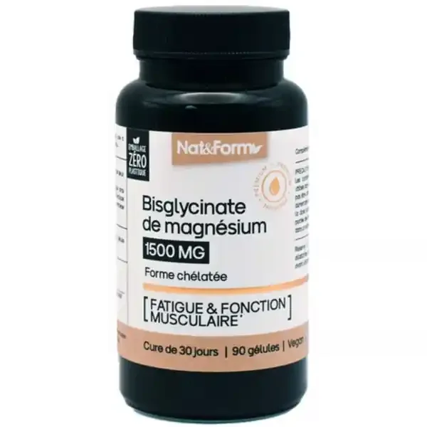 Nat&Form Bisglycinate de Magnésium x 90