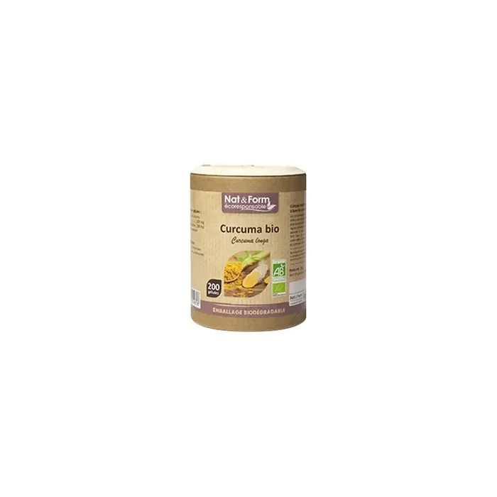 Nat&Form Curcuma bio complement alimentaire 60 gelules