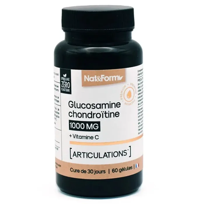 Nat & Form Premium Glucosamine Chondroitine 60 Gélules