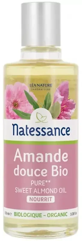 Natessance Huile d‘Amande Douce Bio – 100% Pure***