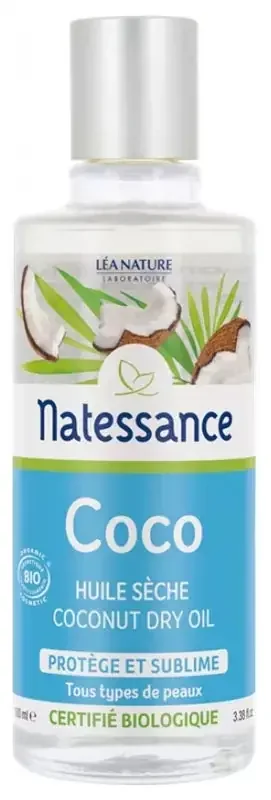 Natessance Huile Sèche Coco Bio – Protège et Sublime