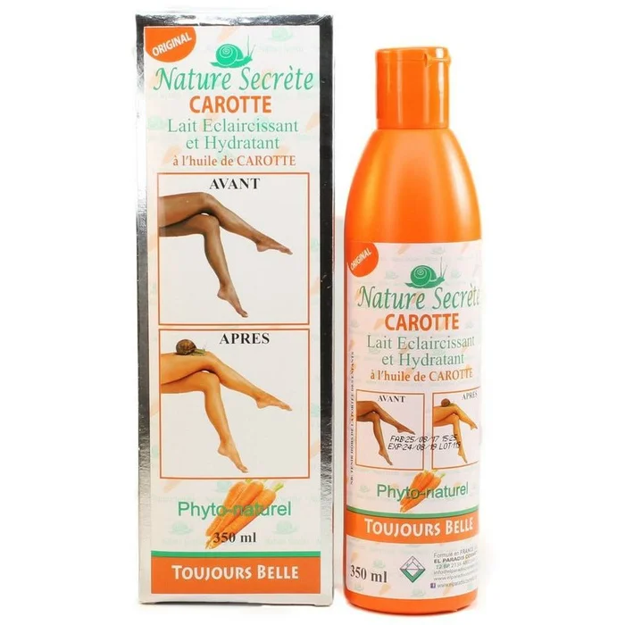 NATURE SECRETE CAROTTE ≡ Lait Corps Hydratant & Eclairicissant