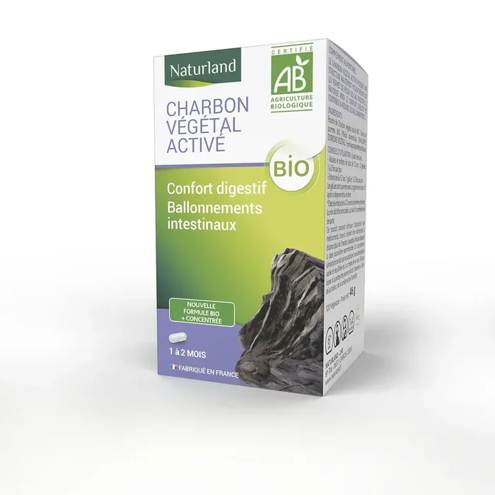 Naturland Charbon Vegetal Bio 120 Vegecaps