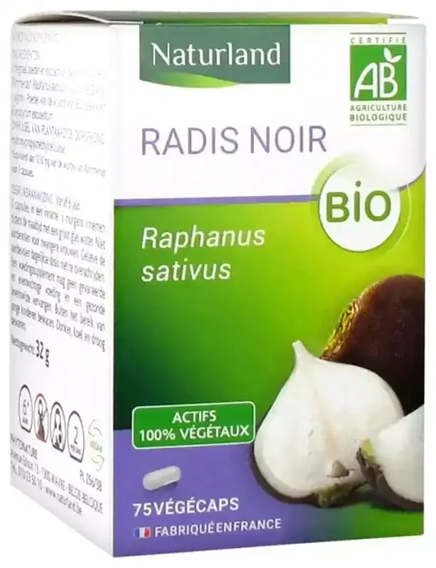 Naturland Radis Noir Bio 75 Végécaps