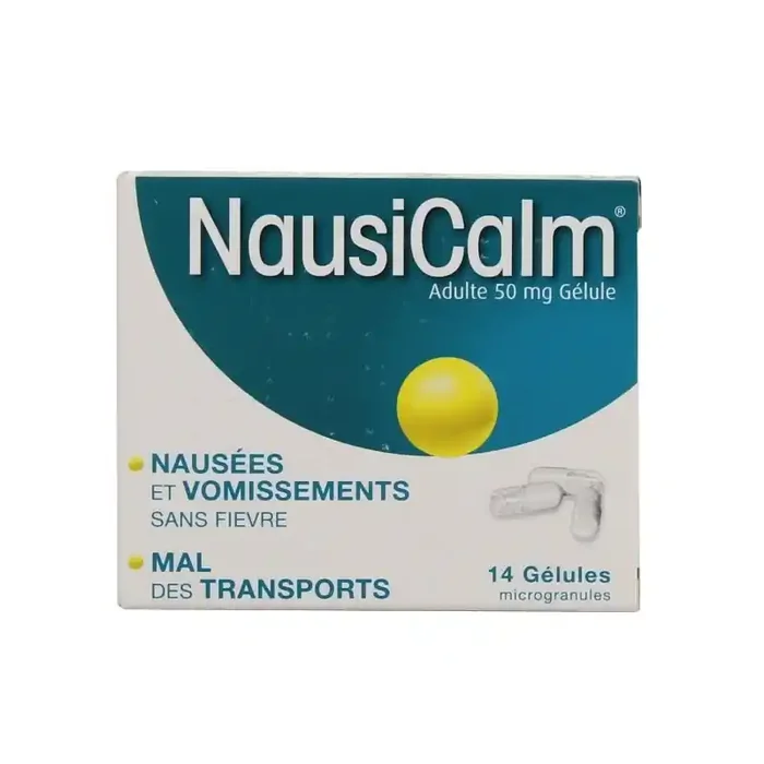 Nausicalm adultes 50mg 14 gelules